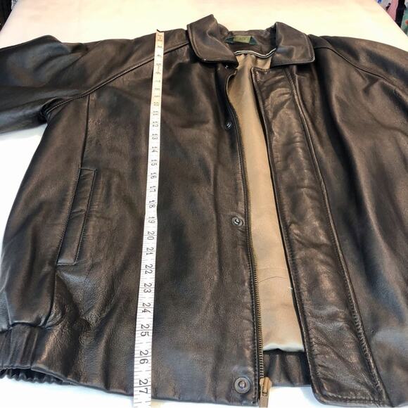 Mens Genuine Leather Jacket - Picture 12 of 16
